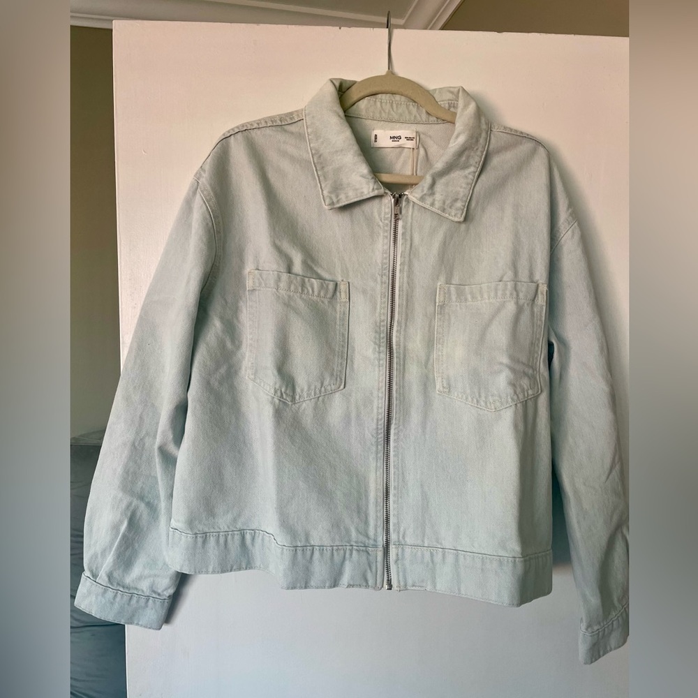 NWT Mango Zip Jean Jacket - Picture 5 of 10